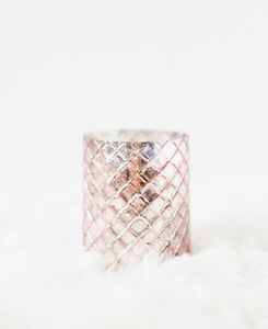 Mame Soy Candle, Rose Gold and Glass Candle